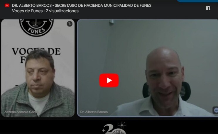 Entrevista al Dr. Alberto Barcos, Secretario de Hacienda de la Municipalidad de Funes