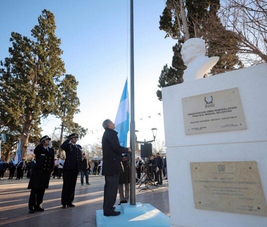 SAN RAFAEL | 20 DE JUNIO: HOMENAJE A MANUEL BELGRANO, DÍA DE LA BANDERA EN SALTO DE LAS ROSAS