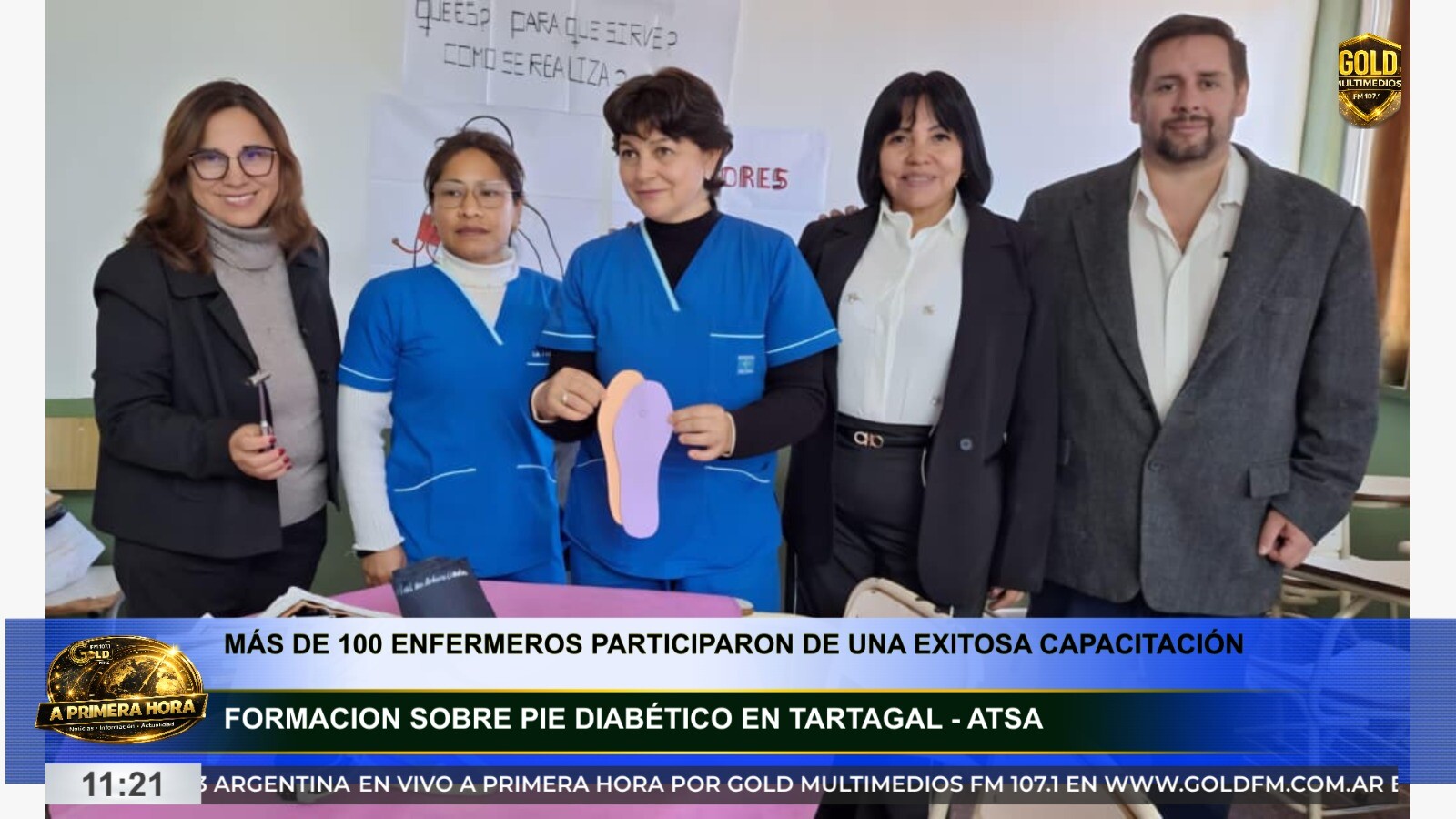 Más de 100 enfermeros participaron de una capacitación sobre pie diabético en Tartagal