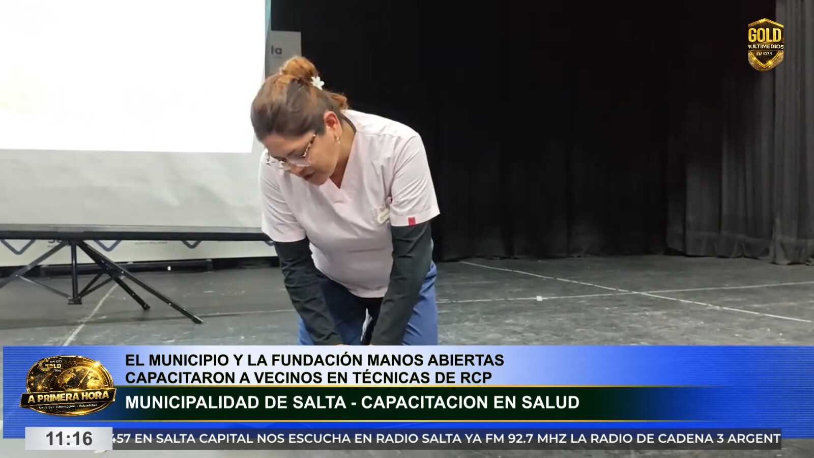 el municipio y la fundación manos abiertas capacitaron a vecinos en técnicas de rcp y primeros auxilios