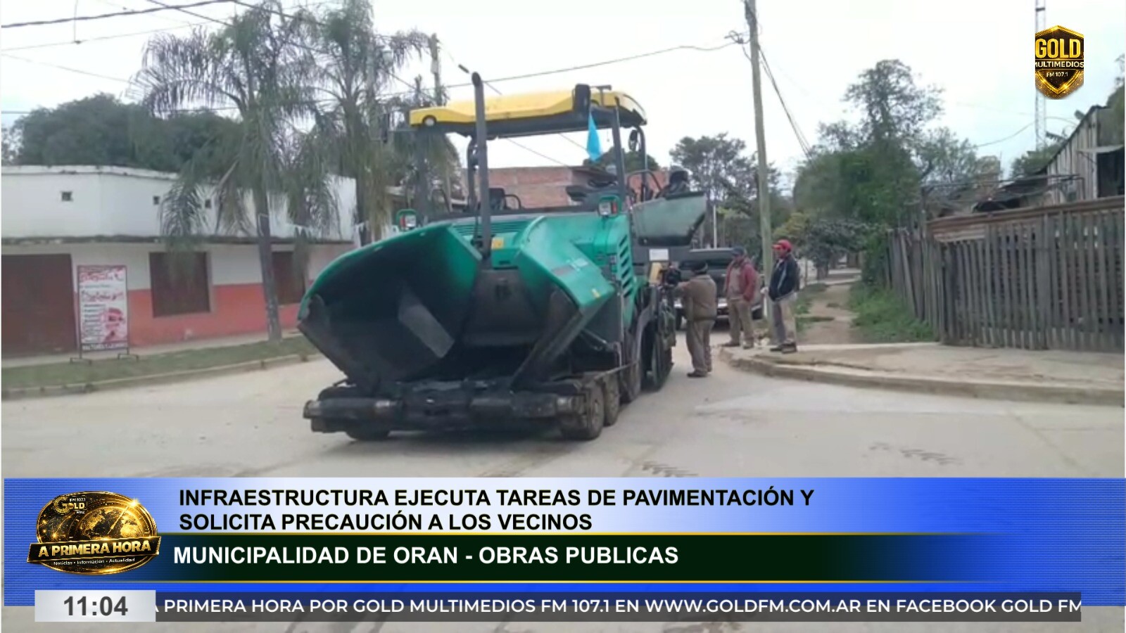 Comenzó la pavimentación de dos nuevas cuadras sobre calle Rivadavia en Orán