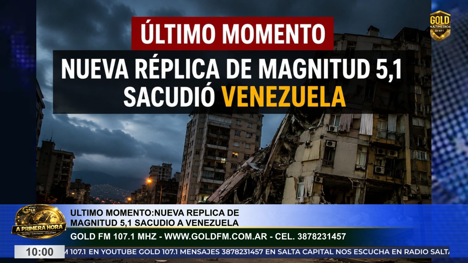Nueva réplica vuelve a sacudir Venezuela mientras aumenta el número de víctimas del devastador terremoto