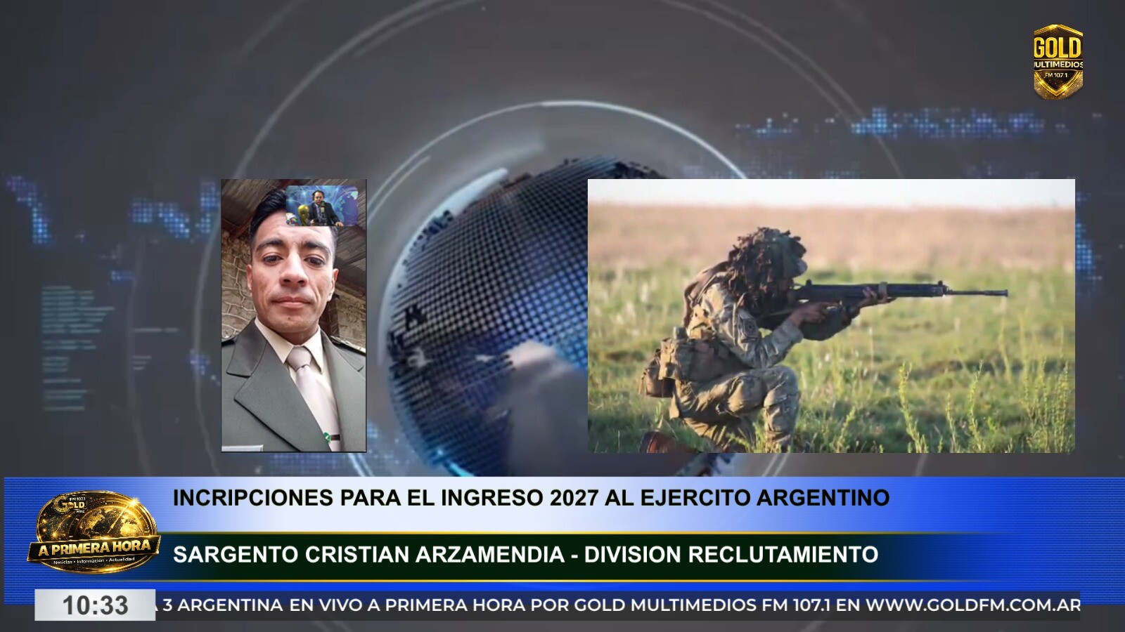El ejército argentino abre inscripciones para el ingreso 2027