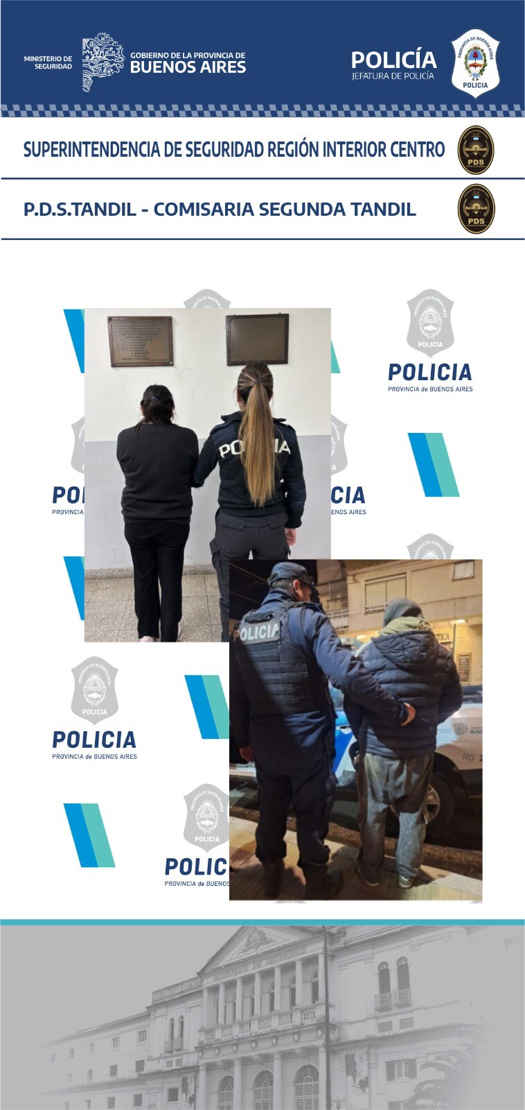 Múltiples operativos policiales en Tandil: Detenciones, vehículos recuperados y allanamientos con resultados positivos
