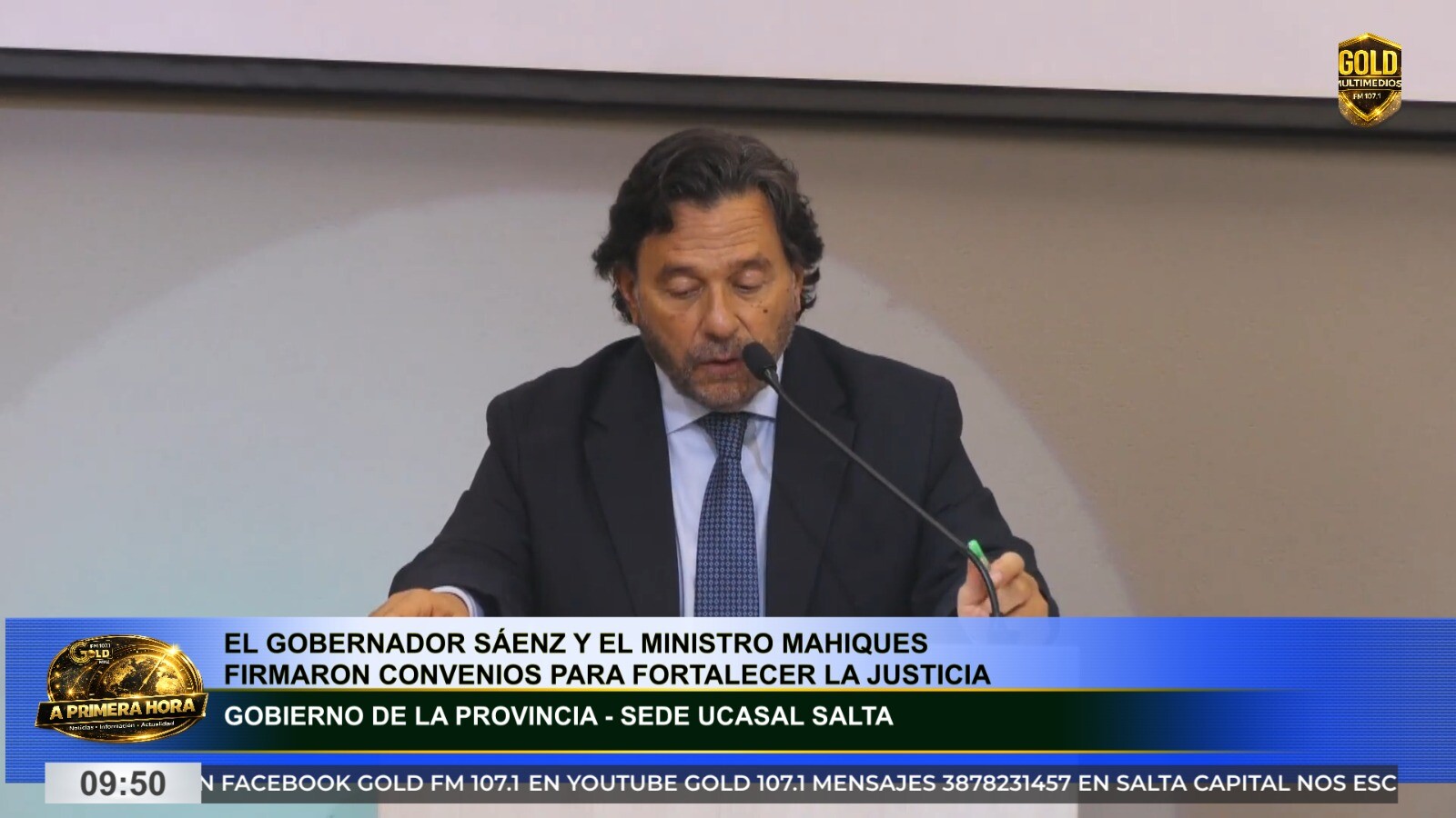 Sáenz y autoridades nacionales firmaron convenios para fortalecer el sistema de justicia en salta