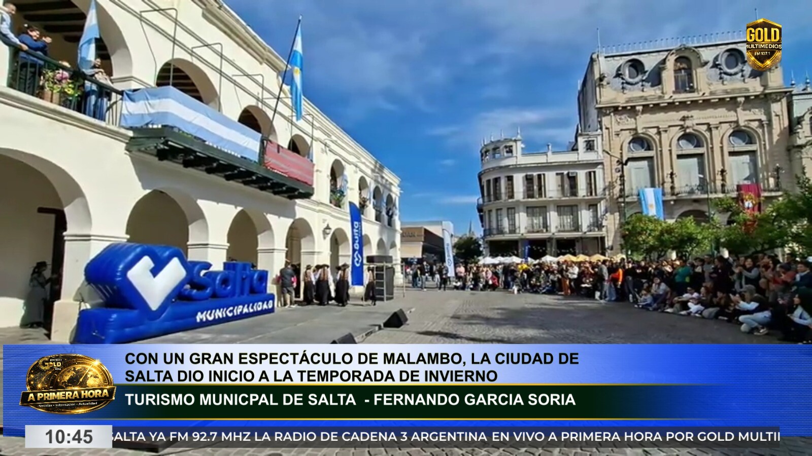 Con un gran espectáculo de malambo, la ciudad de Salta dio inicio a la temporada de invierno