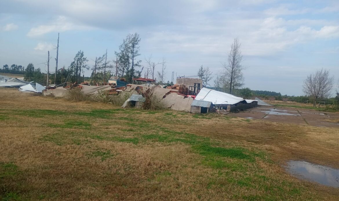 Graves daños tras la tormenta en La Criolla: 35 casas sin techo