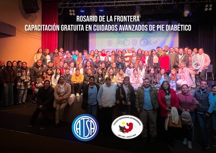 Capacitación gratuita sobre pie diabético reunió a enfermeros en Rosario de la Frontera