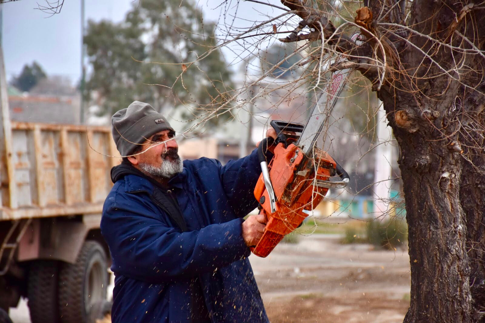 La Municipalidad de Trelew realizó trabajos de mantenimiento en barrio Don Bosco