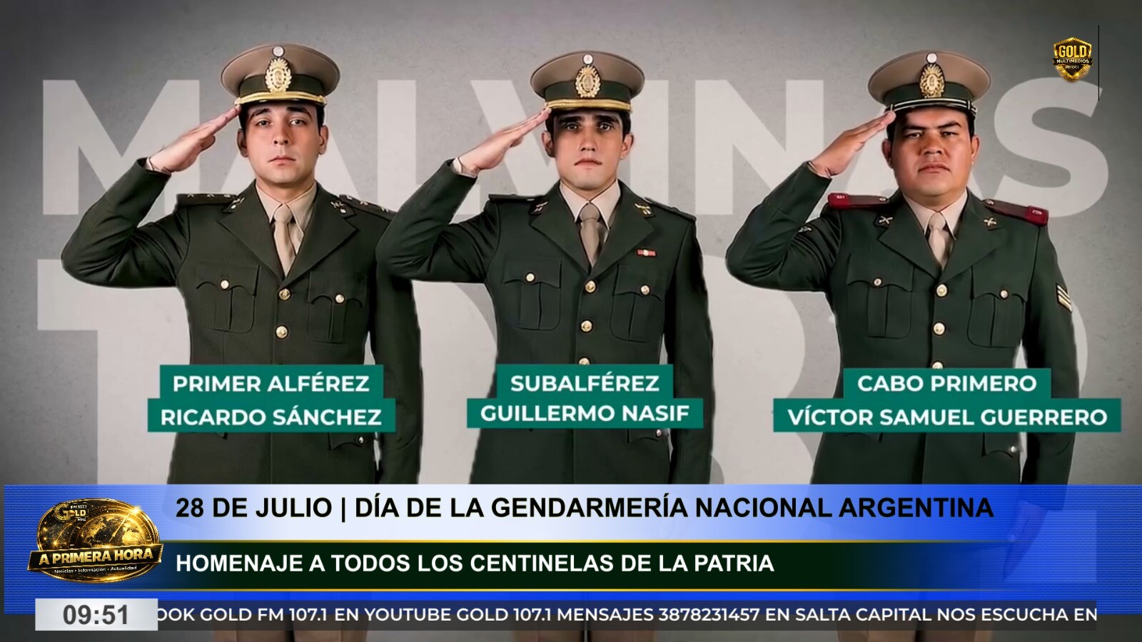 28 de julio: la Gendarmería Nacional Argentina celebra un nuevo aniversario de su creación