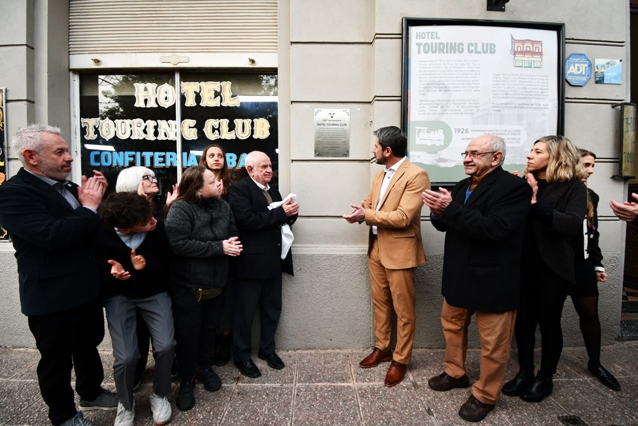 Trelew celebró los 100 años del Hotel Touring Club y el Municipio lo declaró Patrimonio Cultural