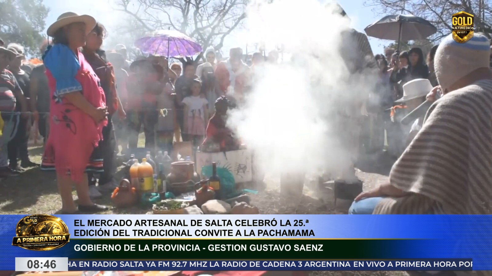 El Mercado Artesanal de Salta celebró la 25ª edición del tradicional Convite a la Pachamama