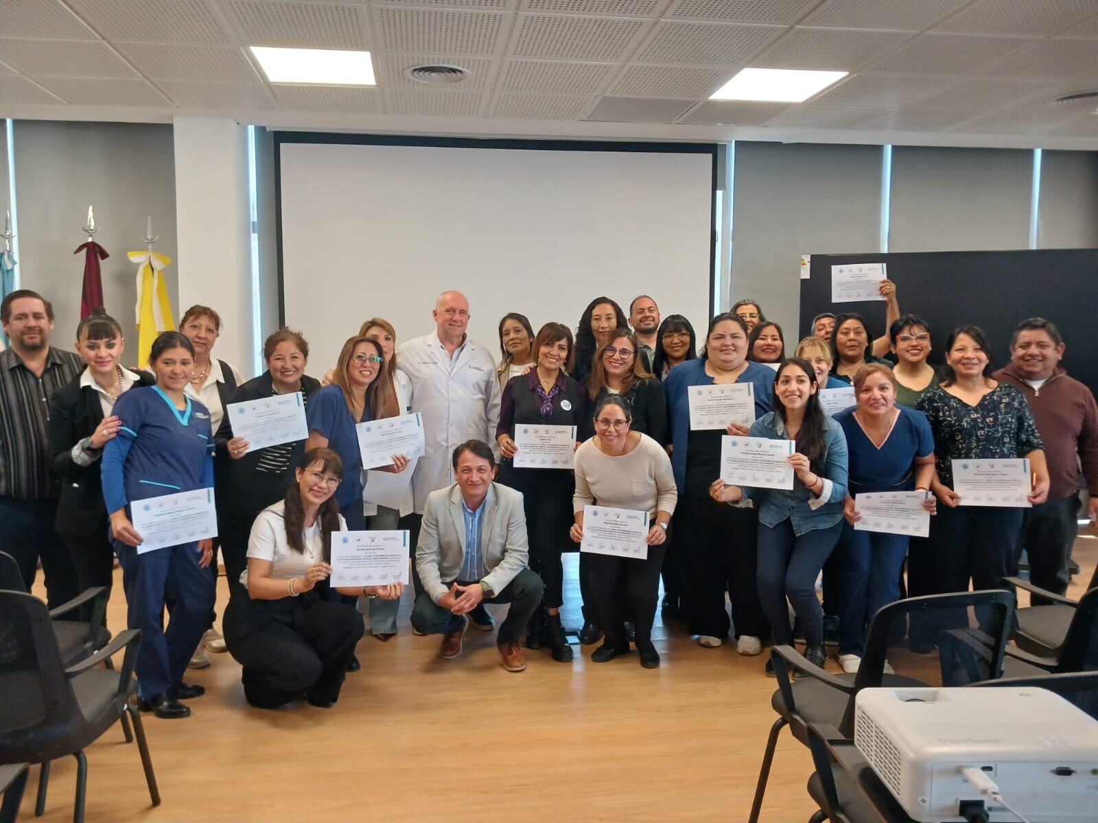 ATSA acompañó la entrega de certificados del curso gratuito de informática en el hospital san bernardo