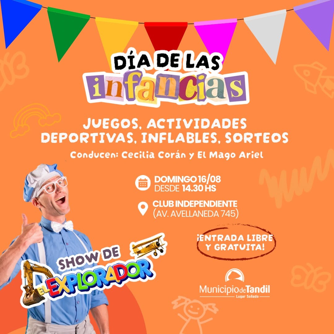 El Municipio realizará este domingo el festejo del Día de las Infancias en el club Independiente