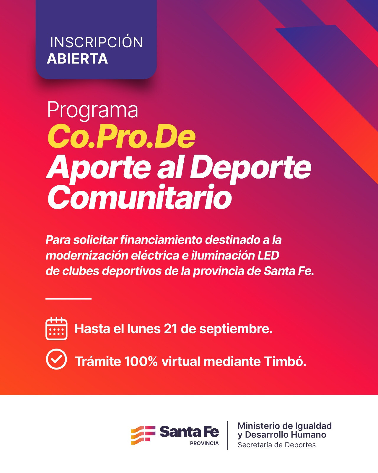 WhatsApp Image 2026-08-12 at 11.04.34.jpeg Nueva Convocatoria Del Programa Co.Pro.De. “Aporte Al Deporte Comunitario”