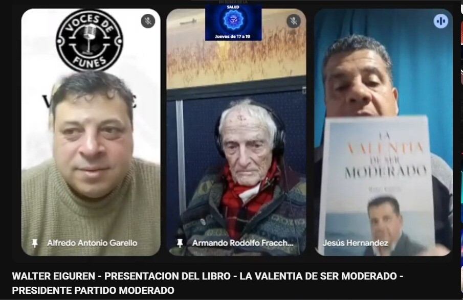 Walter Eiguren -Presentación de su libro: «La valentía de ser moderado» Walter Eiguren -Presentación de su libro: «La valentía de ser moderado»