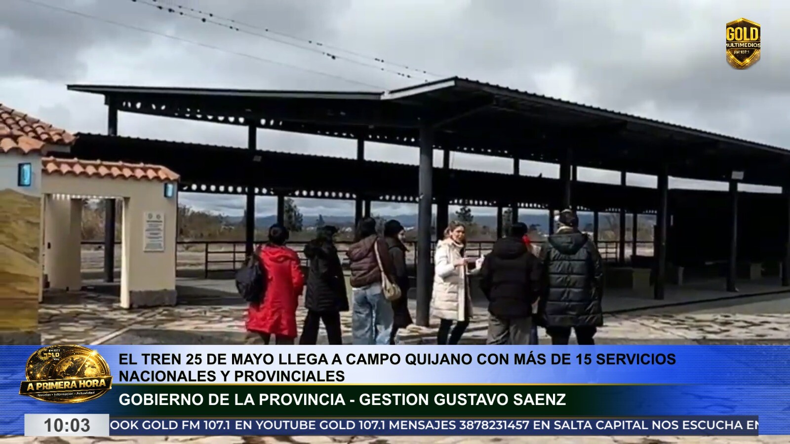 El Tren 25 de Mayo llega a Campo Quijano con más de 15 servicios nacionales y provinciales