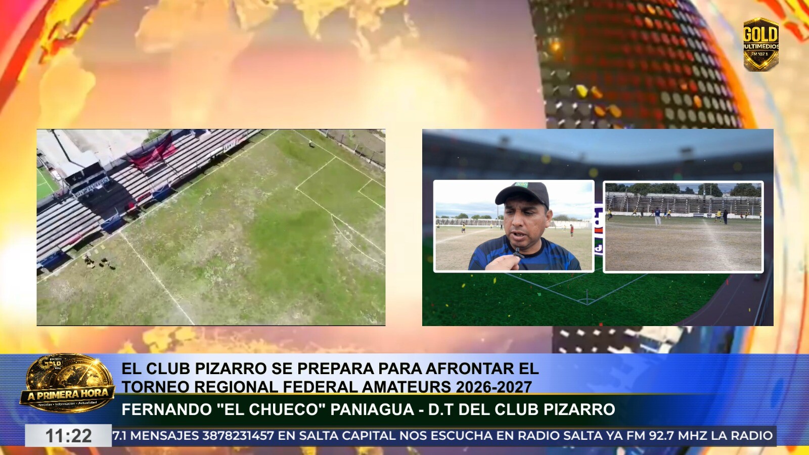 Pizarro ya trabaja con la mira puesta en el Torneo Federal Regional Amateur 2026/27