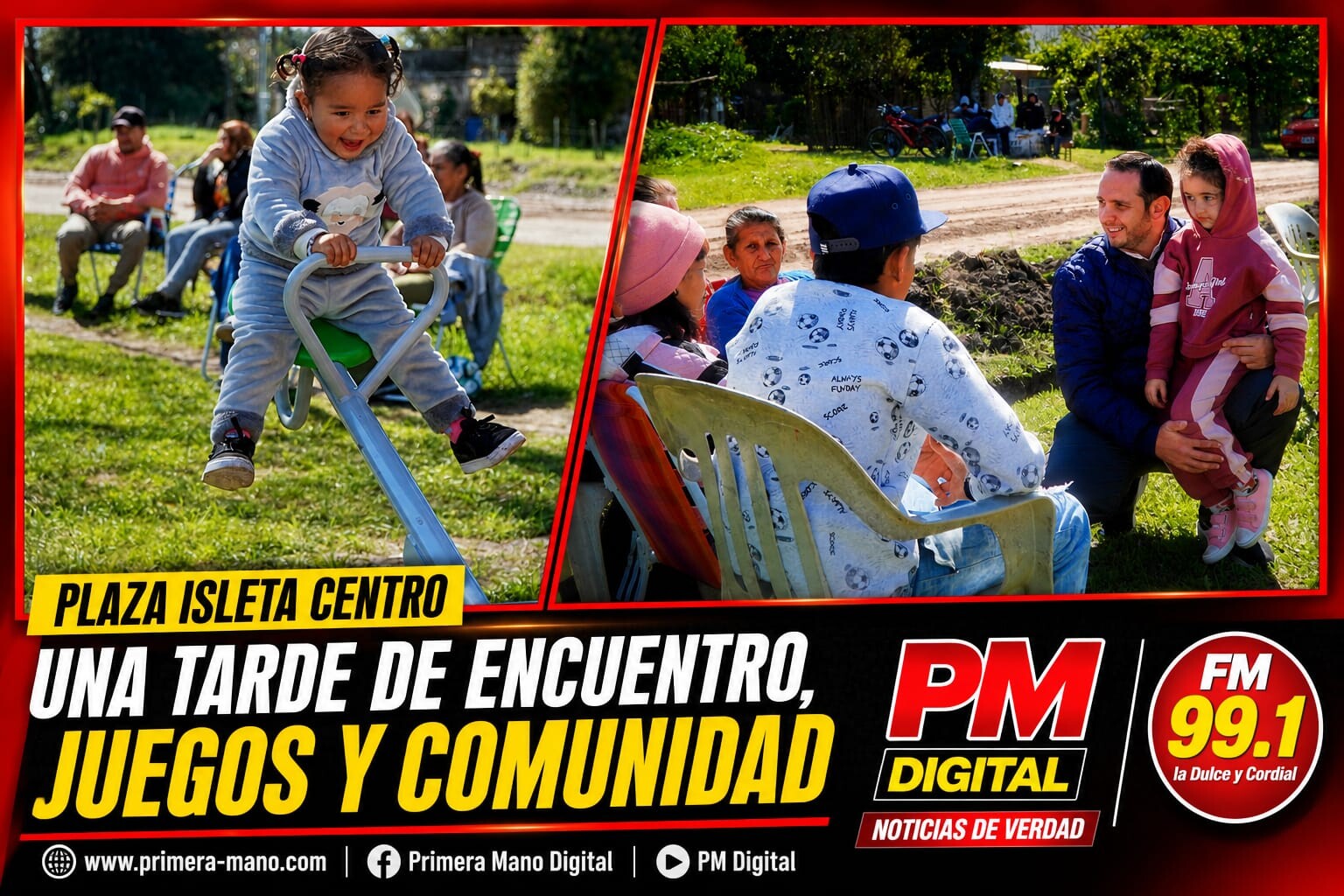 El Municipio Inaugurò Nuevos Juegos En Plaza Isleta Centro