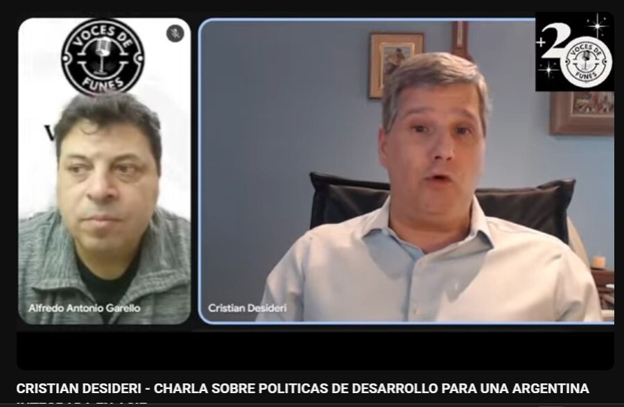 Políticas de desarrollo para una Argentina integrada: la mirada de Cristian Desideri en Funes
