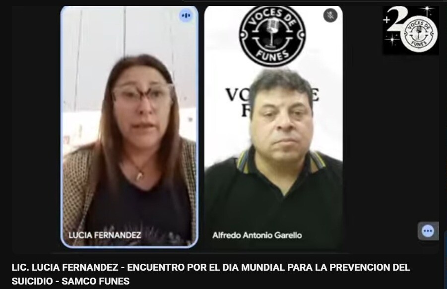 Entrevista realizada a la Lic. Lucía Fernández (psicóloga del SAMCo de Funes) en el canal Voces de Funes