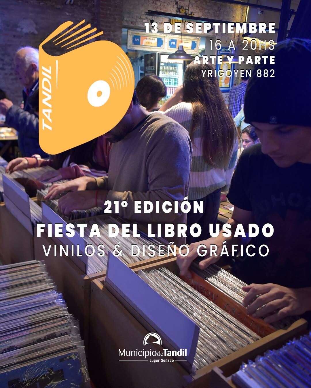 📢¡LLEGA LA 21º EDICIÓN! Fiesta del libro usado, vinilos y mas…