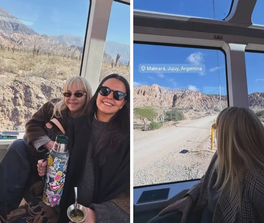 El «efecto tren solar»: Claudia Villafañe eligió la Quebrada para un evento VIP y fue tendencia en redes