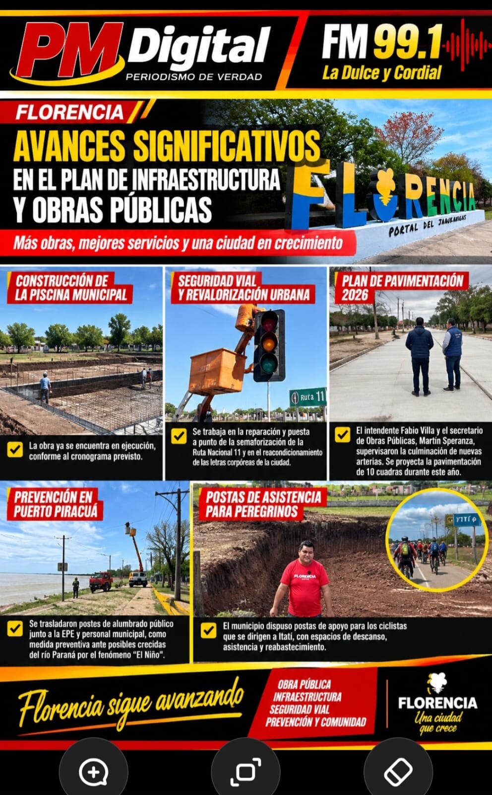INFRAESTRUCTURA SIN PAUSA: El Sello de Fabio Villa En el Crecimiento de Florencia