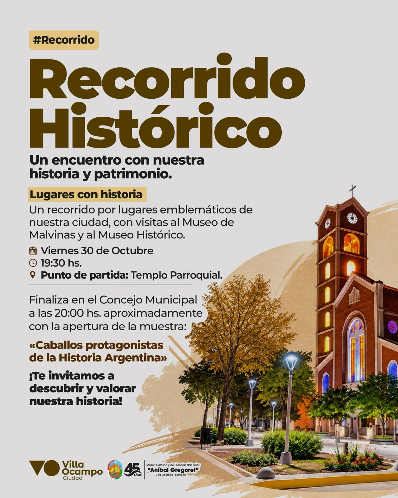 Villa Ocampo Invita A La Comunidad A Participar De Un Recorrido Histórico Por Los Lugares Emblemáticos De La Ciudad