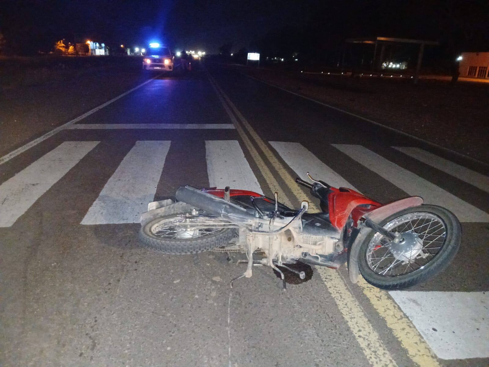 LAS BREÑAS: ACCIDENTE VIAL ENTRE UNA MOTO Y UNA CAMIONETA EN RUTA N° 89