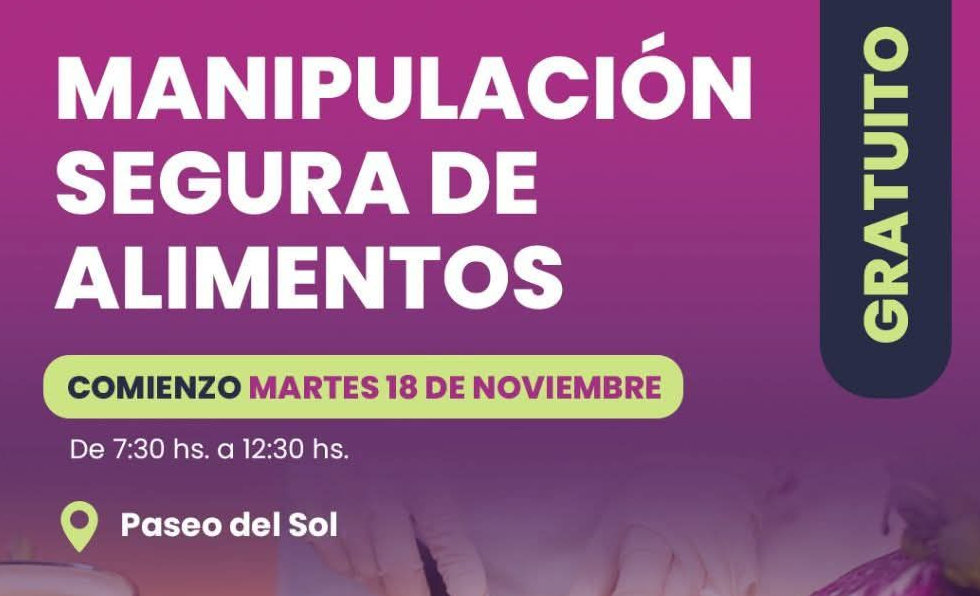 CHARATA: CURSO GRATUITO DE MANIPULACIÓN SEGURA DE ALIMENTOS