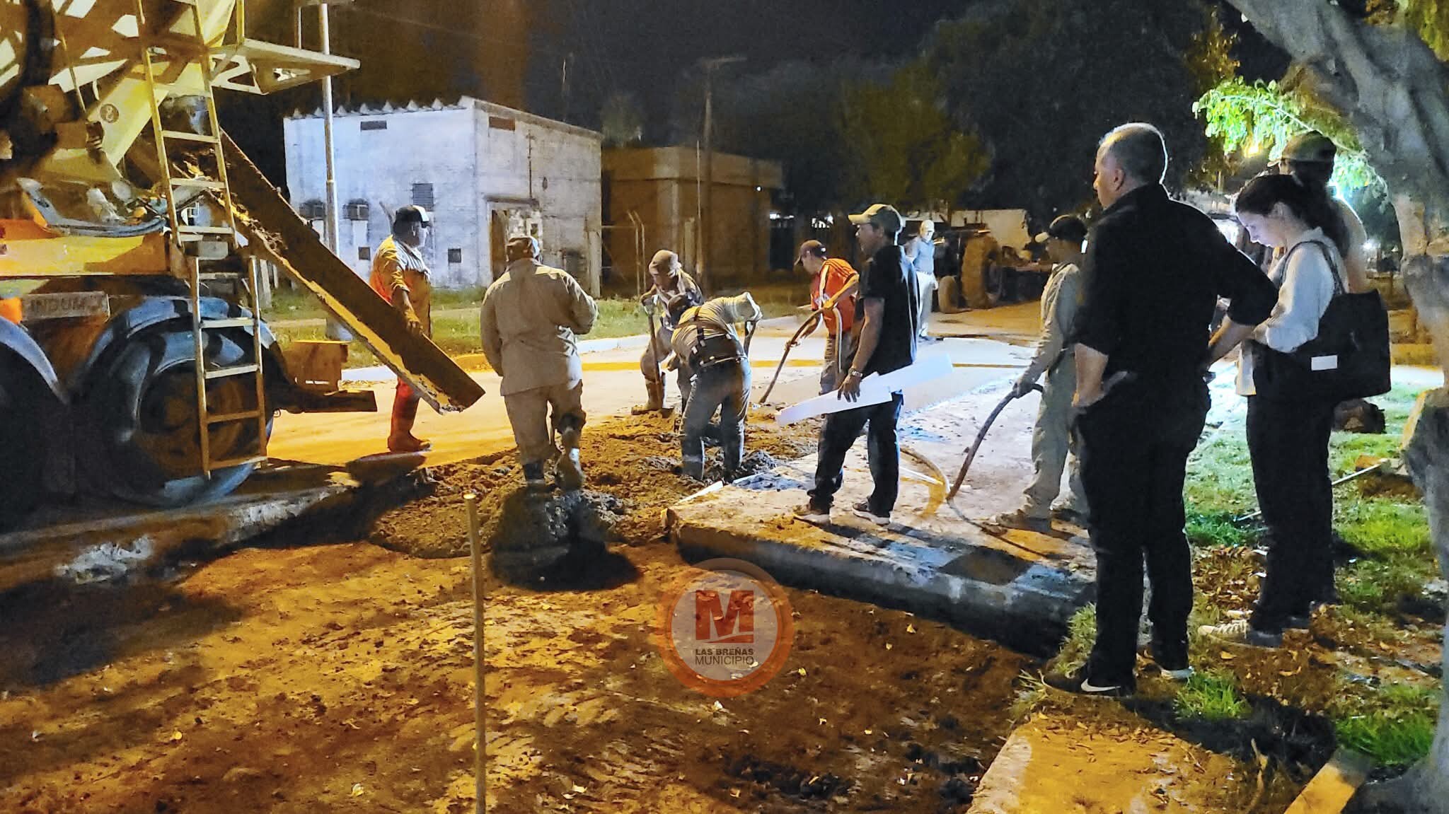 LAS BREÑAS: TRABAJOS DE BACHEO EN DISTINTOS SECTORES DE LA CIUDAD