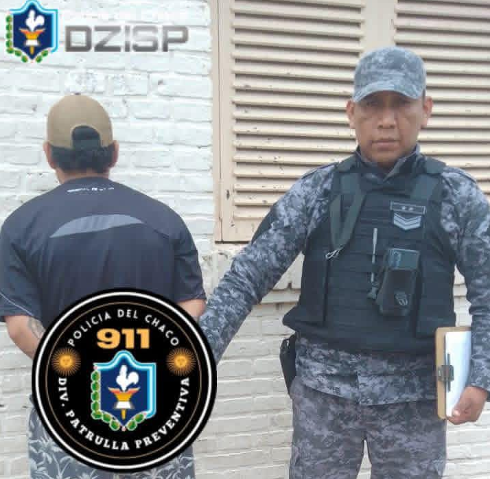 SÁENZ PEÑA: LA POLICÍA DETIENE A UN MASCULINO CON PEDIDO DE CAPTURA VIGENTE