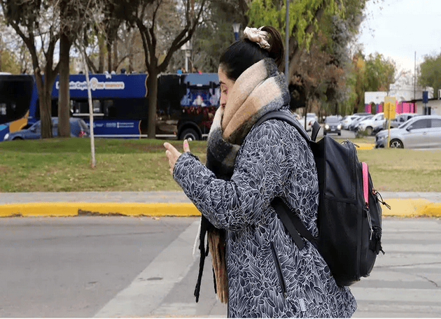 Llegó el frío bajo cero a Neuquén