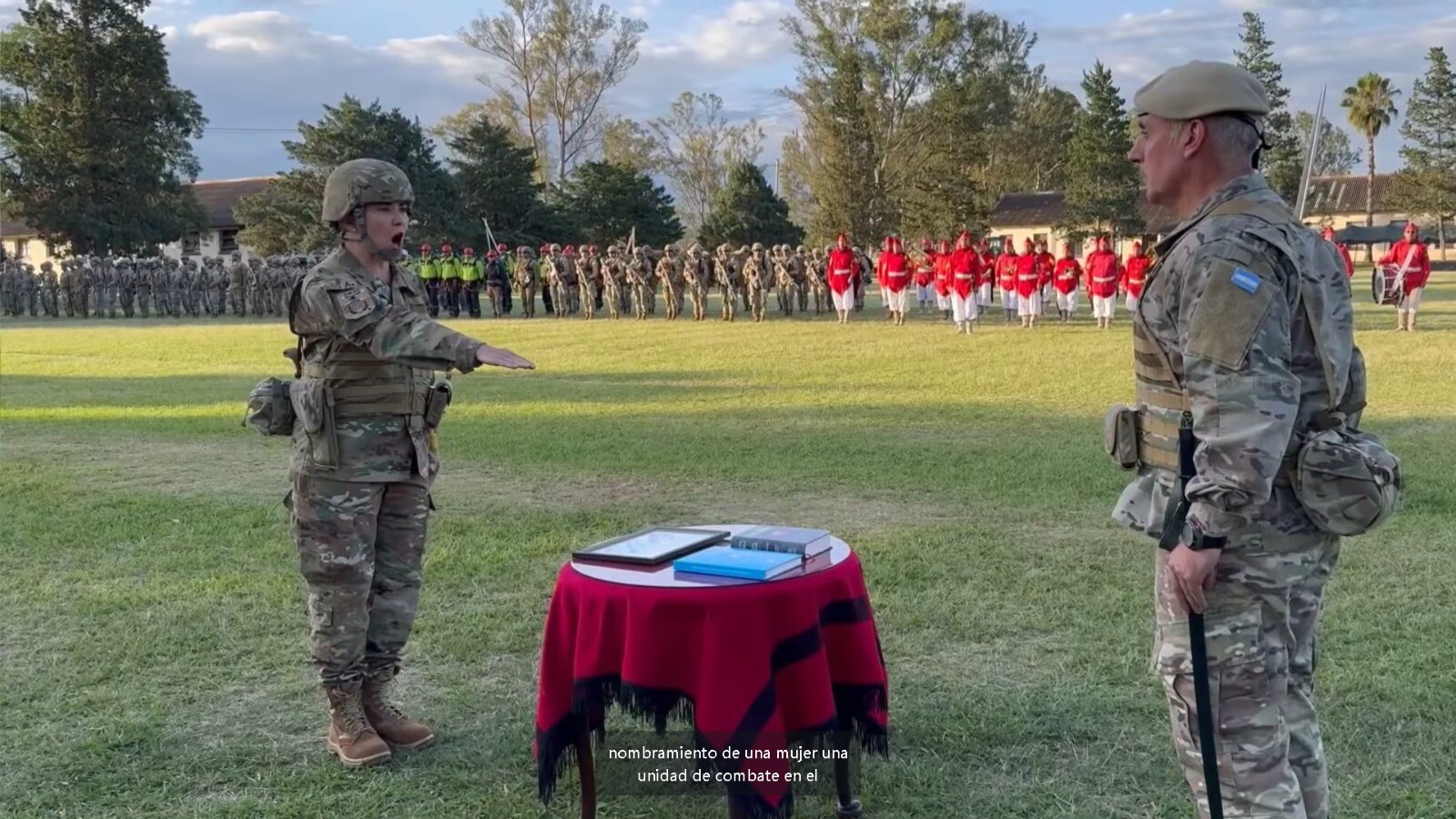 Primer mujer en asumir como jefe de unidad de combate del Ejército Argentino