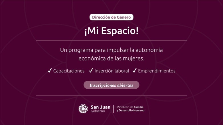 El Ministerio de Familia y Desarrollo Humano dio a conocer cómo inscribirse para participar en el Programa Mi espacio