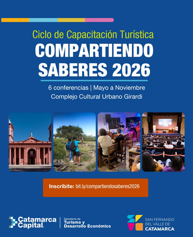 “COMPARTIENDO SABERES”: SAN FERNANDO DEL VALLE DE CATAMARCA IMPULSA UN CICLO DE CAPACITACIÓN TURÍSTICA PARA FORTALECER LA IDENTIDAD Y EL DESARROLLO LOCAL.