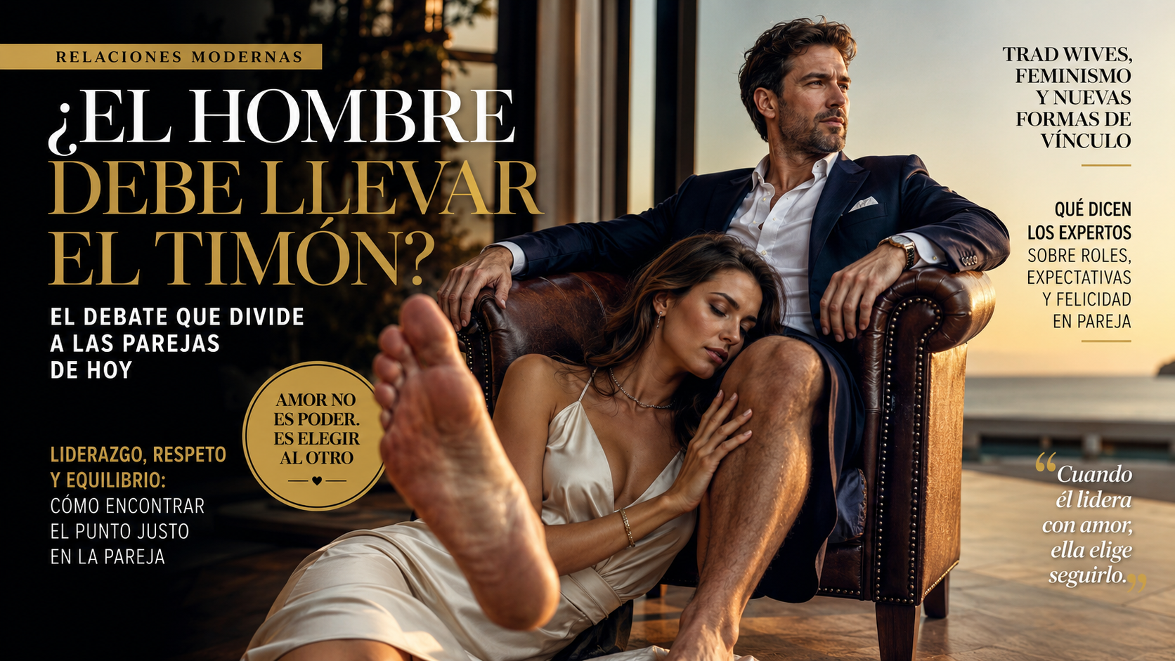 ¿EL HOMBRE DEBE LLEVAR EL TIMÓN? EL DEBATE QUE DIVIDE A LAS PAREJAS MODERNAS