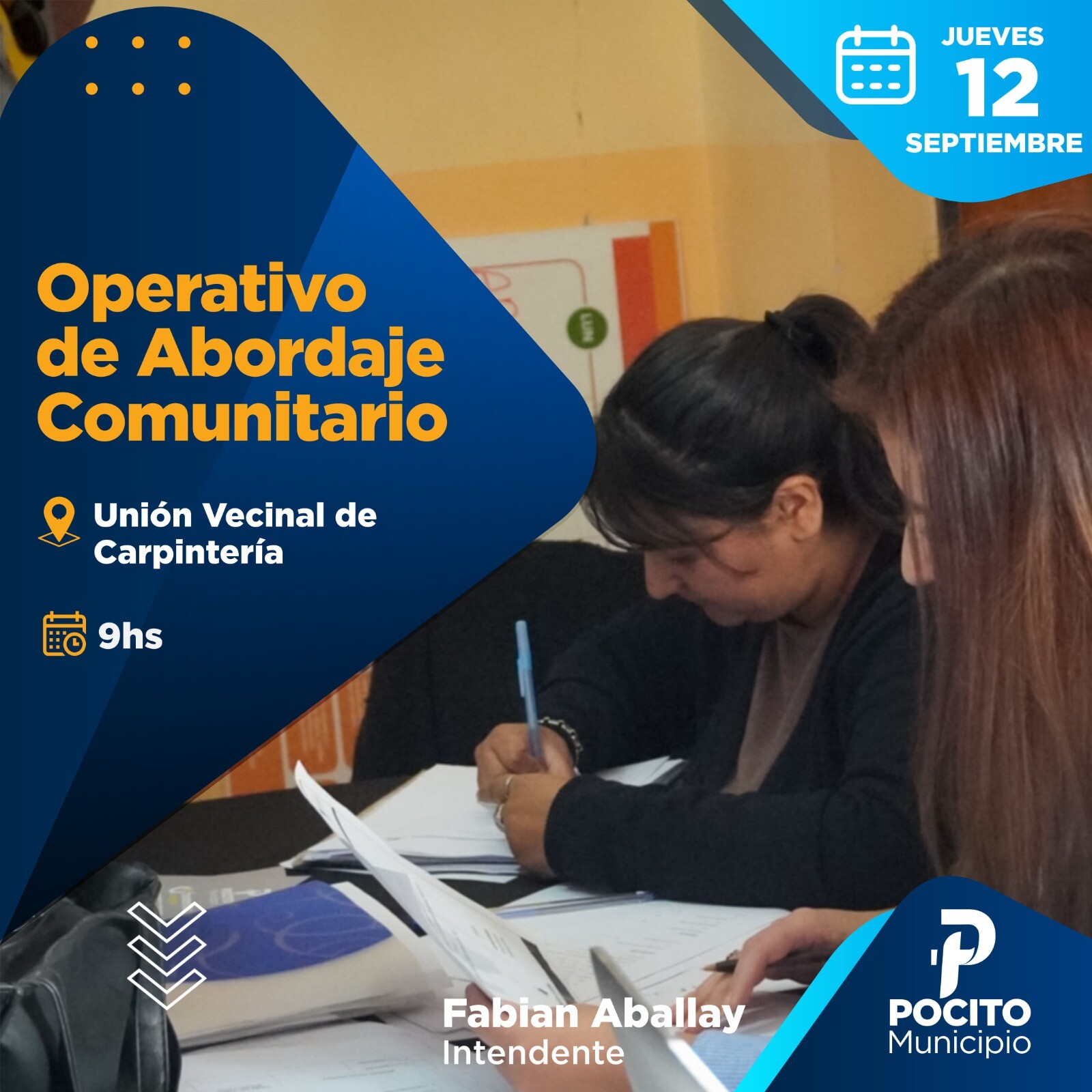 Médicos y odontólogos participan de un nuevo Operativo de Abordaje Comunitario en Pocito