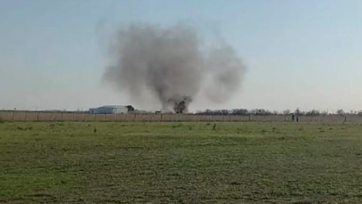 accidente-bell-ville.webp Cayó un avión en el festival aéreo de Bell Ville: habría dos muertos