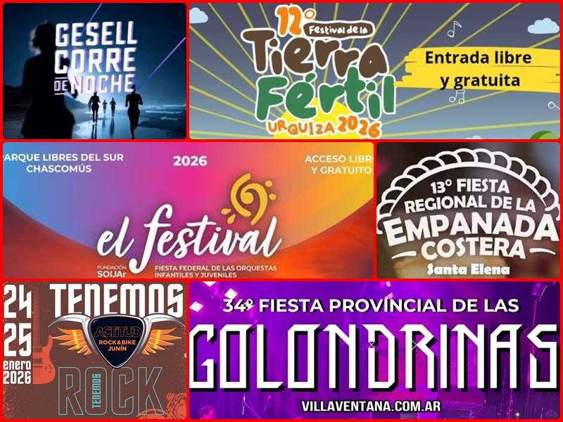 Agenda de eventos turísticos del 22 al 29 de enero Agenda de eventos turísticos del 22 al 29 de enero