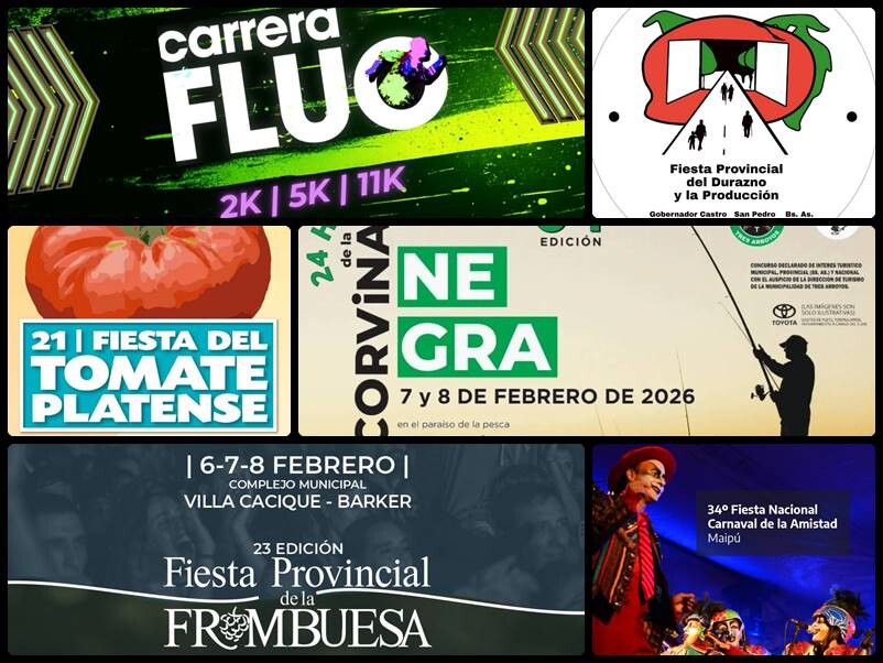 Agenda de eventos turísticos del 5 al 12 de febrero