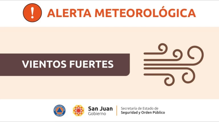 ATENCIÓN: pronóstico de vientos fuertes en zona cordillerana