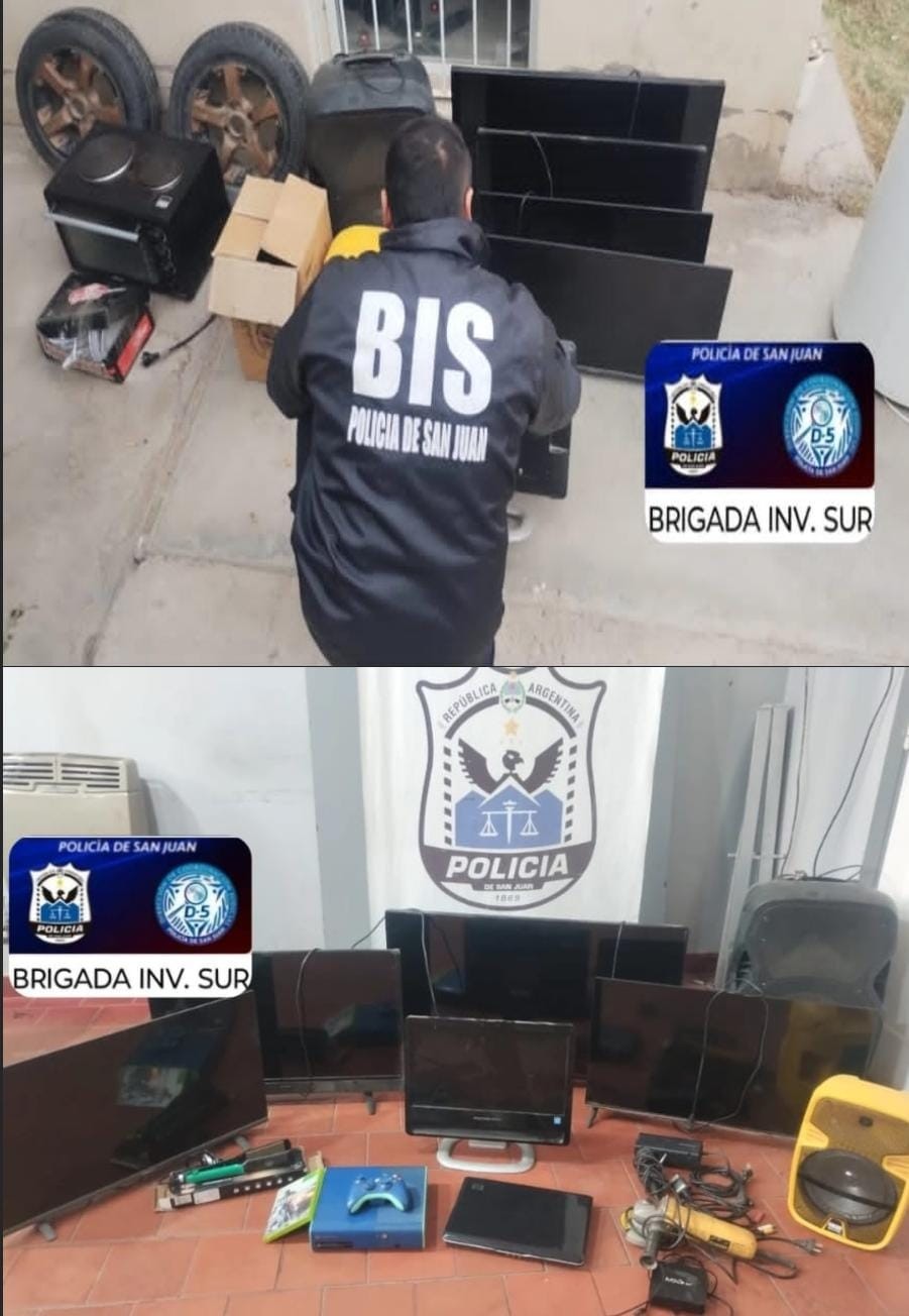 La Policía en varios allanamientos incautaron electrodomésticos de dudosa procedencia
