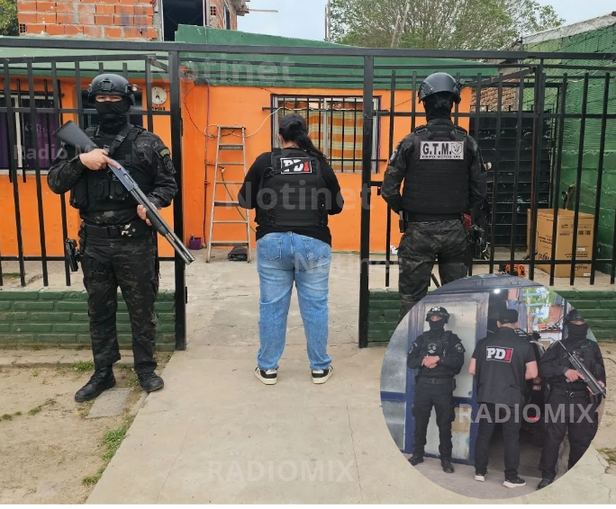 Tres detenidos tras cinco allanamientos por amenazas calificadas