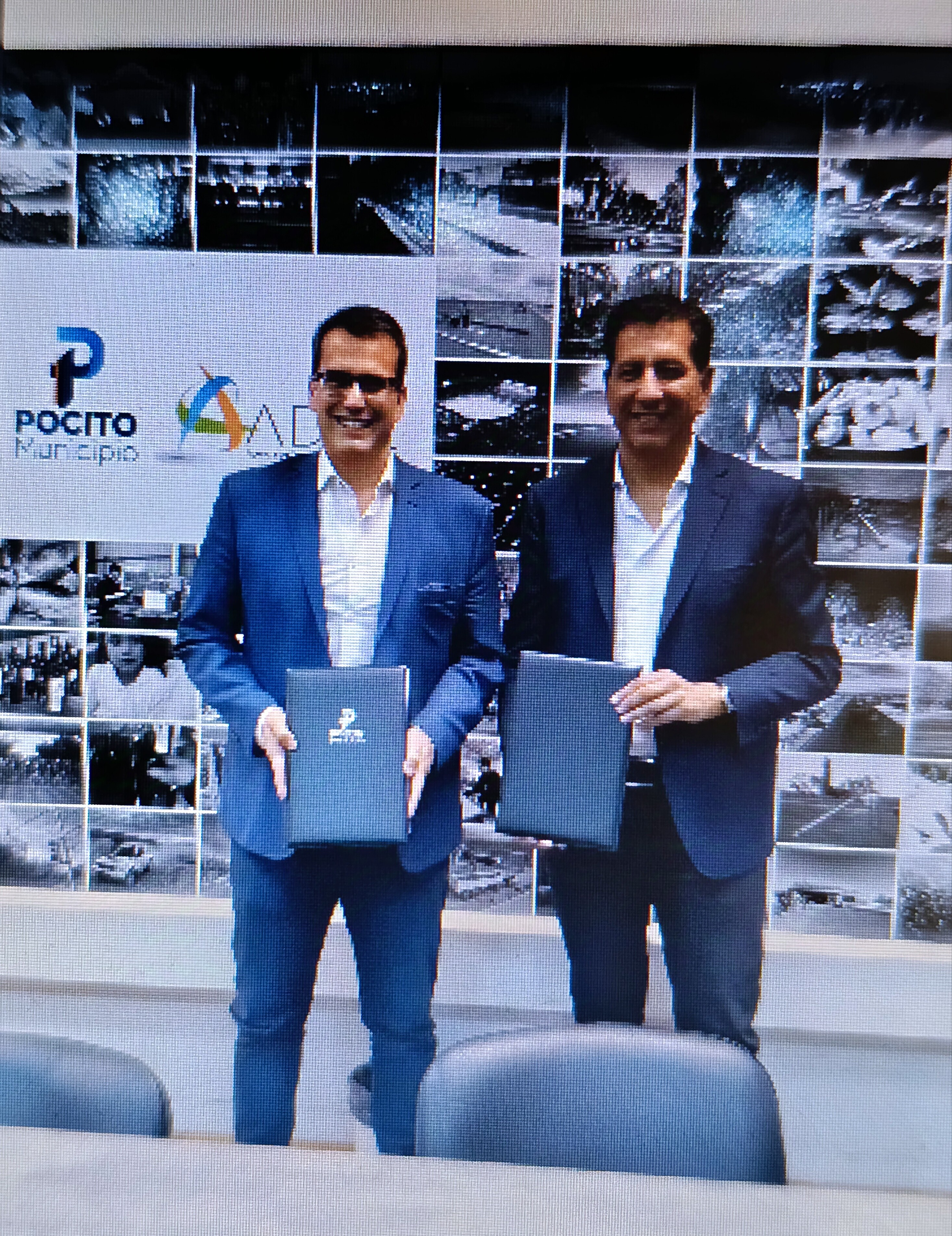 Los intendentes de Rawson,Carlos Munisaga y de Pocito,Fabian Aballay, firmaron un nuevo convenio de cooperación mutua
