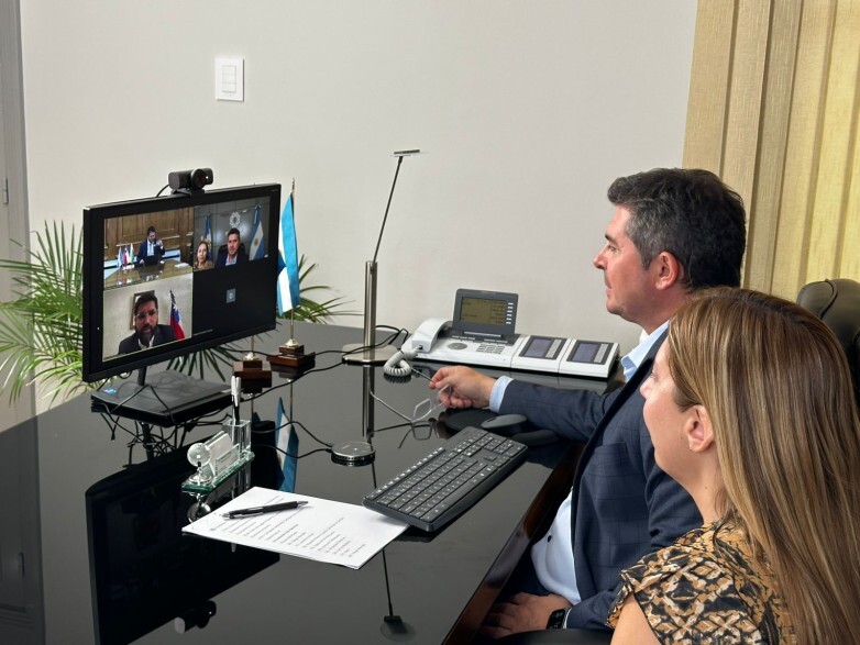 El gobernador Marcelo Orrego mantuvo una reunión virtual con autoridades de Chile para coordinar los últimos detalles de la apertura del Paso de Agua Negra de manera  oficial el próximo 22 de noviembre de 2024..
