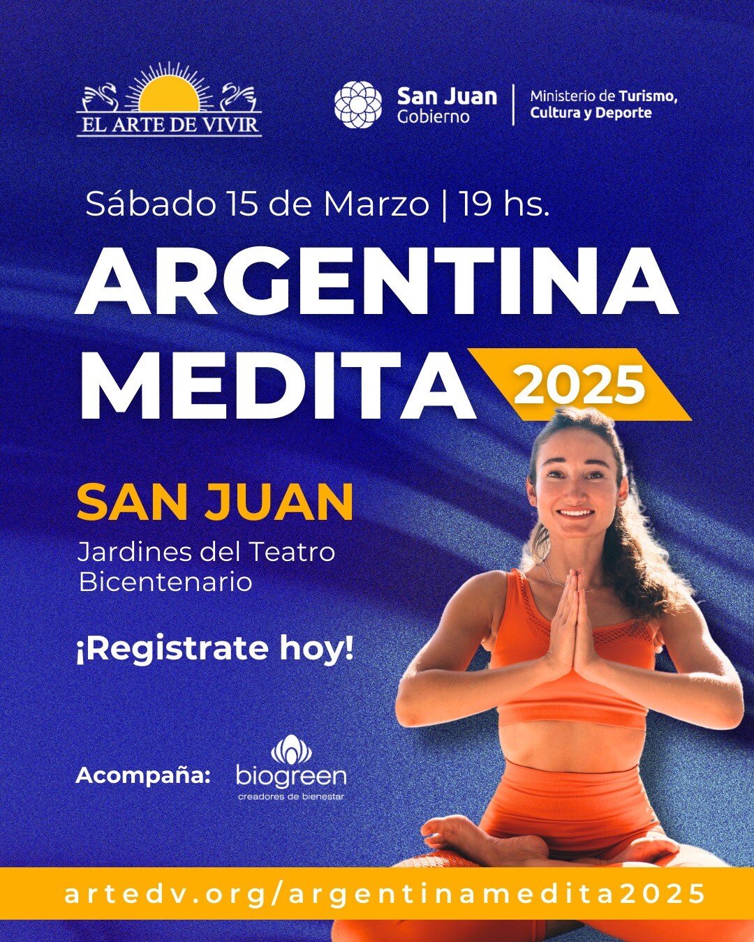 “Argentina Medita”: San Juan se hace parte para fomentar la paz y el bienestar