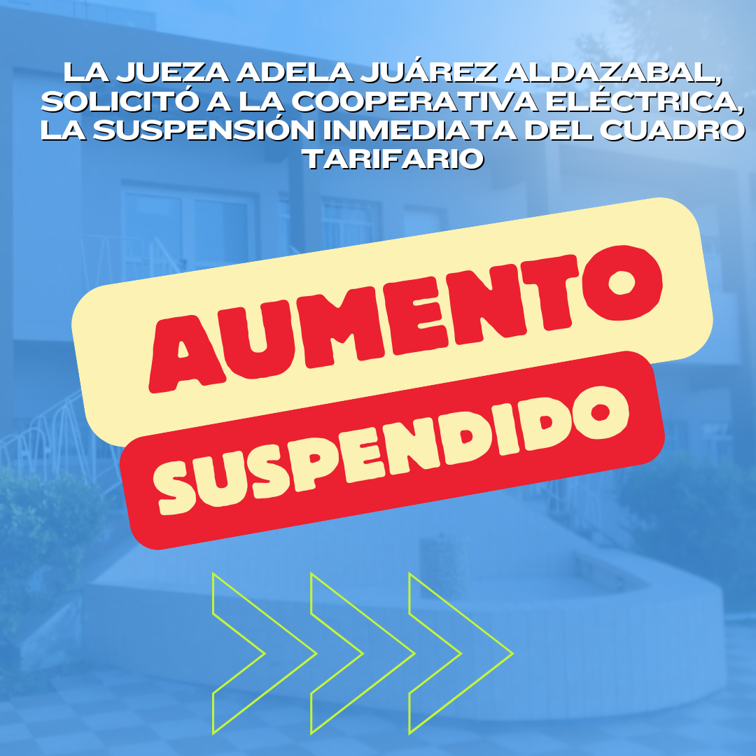 Rawson: la Justicia dio lugar a la cautelar presentada por el Municipio contra los aumentos tarifarios de la Cooperativa Eléctrica