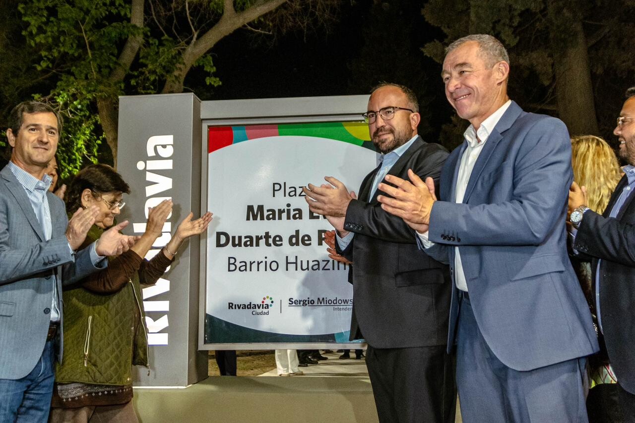 RIVADAVIA: el B° Huazihul con Plaza renovada a nueva